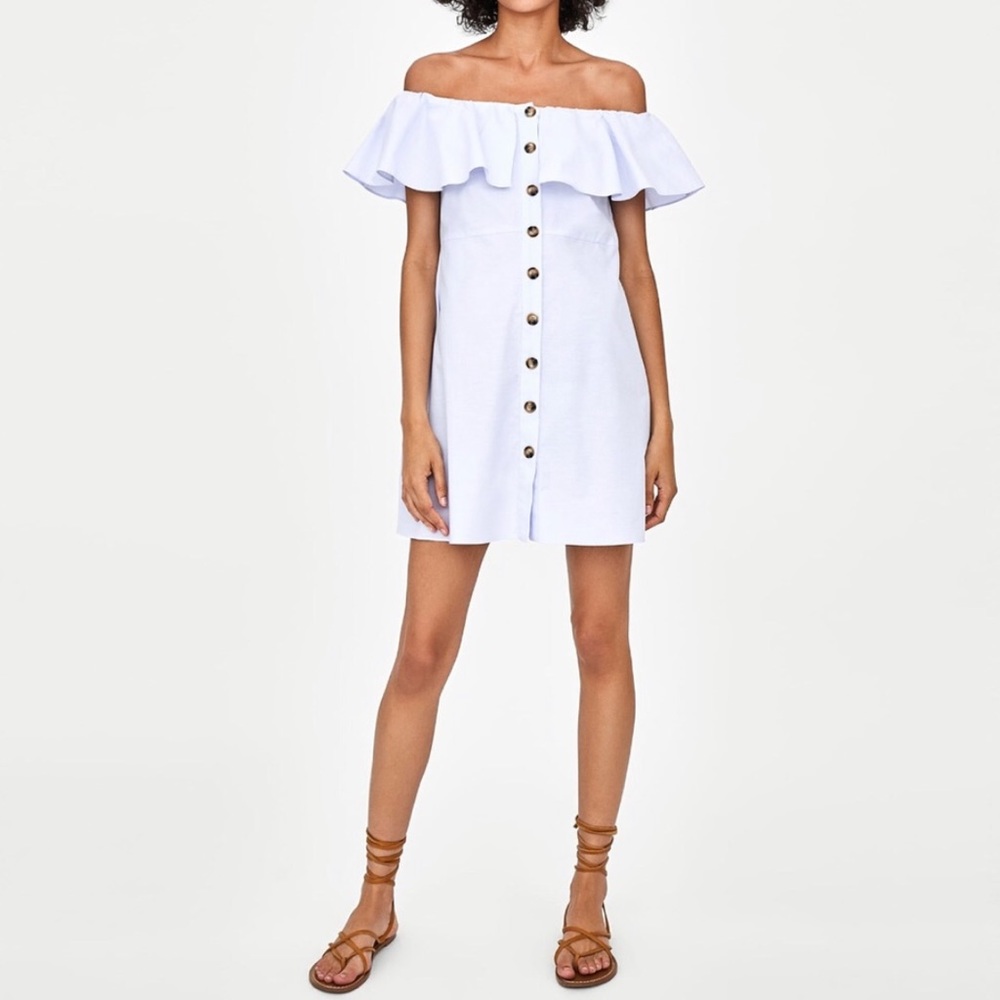 Off the shoulder dress from Zara